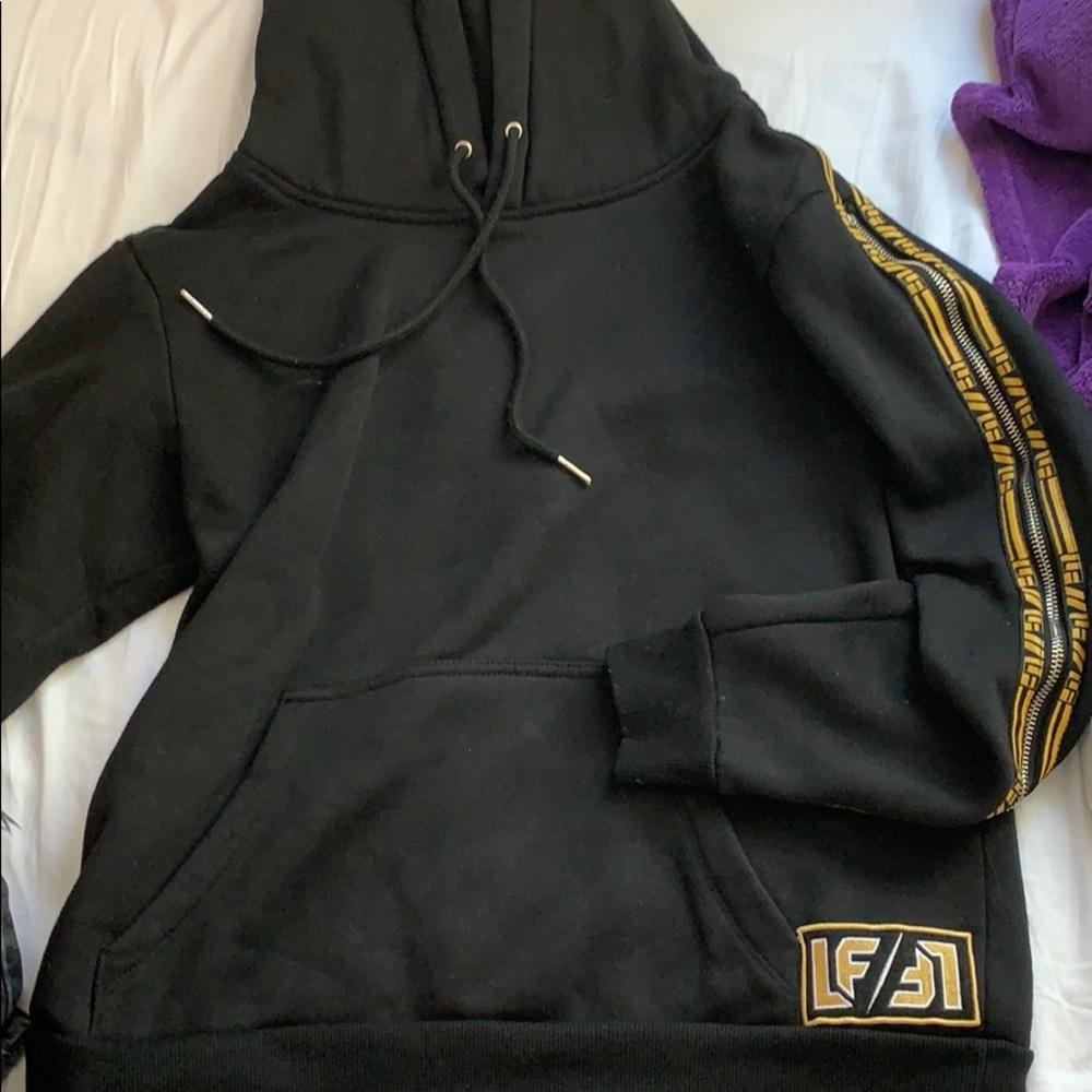 LF HOODIE BLACK AND YELLOW